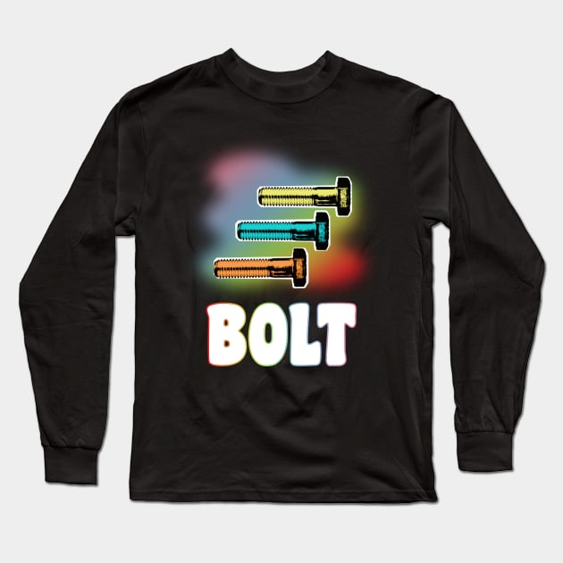 BOLT Long Sleeve T-Shirt by toz-art